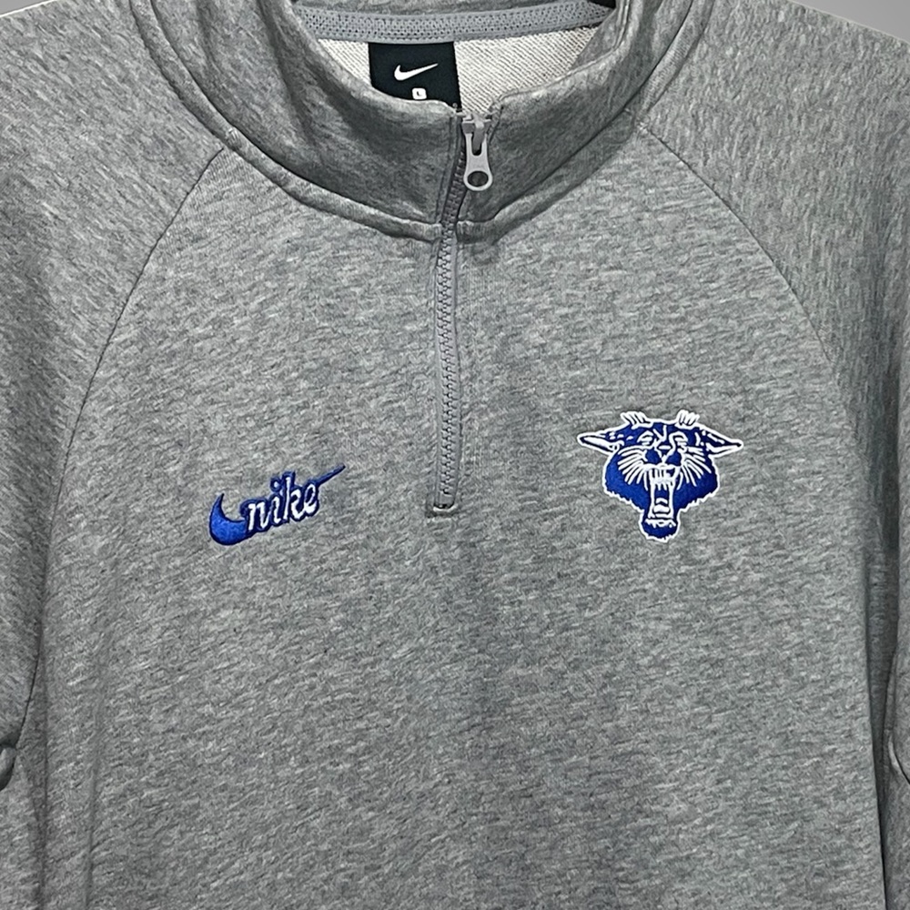 NIKE Unisex Vintage Kentucky Wildcats Panthers College Logo 1/4 Zip Sweatshirt - Picture 3 of 5